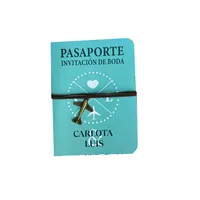 Passeport d'invitation en papier personnalisé dans n'importe quelle langue, carte d'invitation de conception de carte d'embarquement, passeport d'avion en métal, invitation de mariage