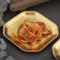 Barbekyu Jepang Sushi datar restoran makanan penutup piring makan baja nirkarat perangkat masak piring segi delapan makanan pernikahan nampan