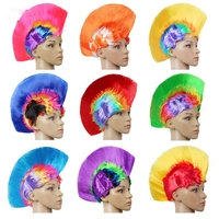 Cosplay Carnival Perruque Fête D'anniversaire Drôle Cheveux Chapeau Accessoires Clown Fans Danse Coiffe Indigène Disco Primitif Chapeaux