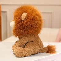 Peluche Lion Mignon de Dessin Animé, Rembourrage Coton et Plastique, Cadeau Confortable pour Enfants