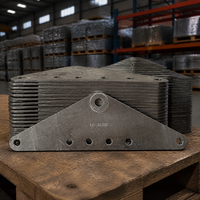 Plaque triangulaire en acier de type L, galvanisée à chaud, pour raccordement de ligne de transmission aérienne, raccordement de ligne électrique