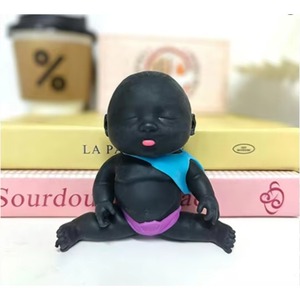 Muñeca de TPR Suave del Tamaño de la Palma de la Mano, Rellena de Arena, de Rebote Lento, Agradable al Tacto y Elástica, Juguete Antiestrés para Juegos de Imitación - Product Image 4