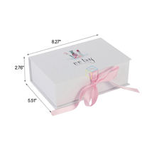 Nouveauté - Emballage cosmétique personnalisé - Boîte rigide magnétique avec ruban - Insert en EVA pour boîte cadeau cosmétique de luxe