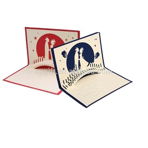 Innovative Chinese Style Cute <strong>Blank</strong> <strong>Invitation</strong> 3d <strong>Wedding</strong> Card - Product Image 1