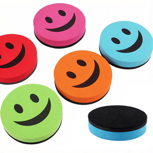 FOSKA Effaceur magnétique EVA à surface en <span class=keywords><strong>feutre</strong></span> doux, facile à saisir et à nettoyer, motif dessin animé mignon, sans traces, pour <span class=keywords><strong>tableau</strong></span> <span class=keywords><strong>blanc</strong></span> - Product Image 1