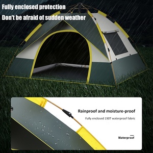 Carpa Domo Familiar para 2, 3 o 4 Personas, Fácil de Instalar, Ultraligera, con Toldo Superior Impermeable - Product Image 4
