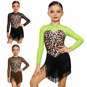 Costume da Ballo per Ragazze 6-16 Anni, Abito per <span class=keywords><strong>Danza</strong></span> Lirica e Latina, per Esibizioni e Competizioni, Costume da Ballo Contemporaneo - Product Image 1