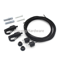 Kit de suspension avec clip pour câble métallique en cuivre le plus populaire Kit de suspension pour cadre mural suspendu OEM personnalisable