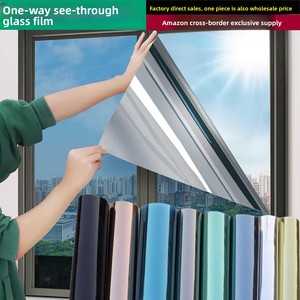एक तरफा परिप्रेक्ष्य सनस्क्रीन गर्मी इन्सुलेशन फिल्म बेडरूम लिविंग रूम बालकनी खिड़की एंटी-पीप ग्लास फिल्म सनरूम विला फिल्म - Product Image 2