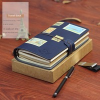 Carnet de Notes Vintage à Feuillets Mobiles, Portable A6, Petit Carnet de Voyage Créatif, Personnalisable