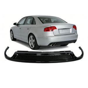 Diffusore Posteriore Stile Nido d'Ape con Tubo per <span class=keywords><strong>Audi</strong></span> <span class=keywords><strong>A4</strong></span> B8 Non <span class=keywords><strong>Sline</strong></span> 2008-2012 - Product Image 3