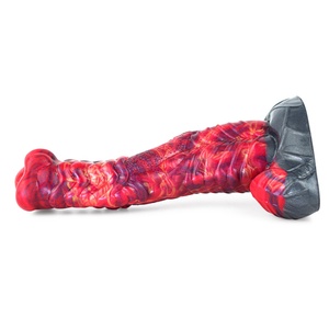 NNSX Dildo de Silicona Platino de Diferentes Tamaños con Diseño de Dragón Flameante, Productos Eróticos para Adultos, Juguetes Sexuales - Product Image 1