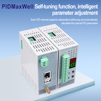 Contrôleur de température PID à affichage LED sur rail DIN à 4 boucles DR04D RS485 Modbus RTU, armoire industrielle numérique multi-zones OEM