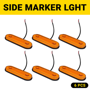 Feux de position latéraux universels orange ambre, feux de signalisation, feux indicateurs pour camions, remorques, fourgons, bus, SUV - Product Image 3