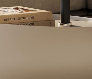 Set di Tavolini da Caffè Girevoli con Piano in Vetro, Design Contemporaneo Elegante, Base Arrotondata Unica, Arredamento Decorativo per la Casa - Product Image 6