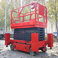 Plateforme de travail mobile électrique à ciseaux Shengfang 8m-16m avec capacité de 100 kg et option batterie au lithium