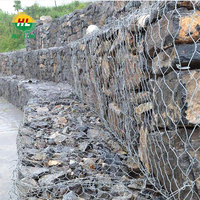 Gabion hexagonal robuste en treillis métallique 1mx1mx2m, panier à pierres galvanisé et revêtu de PVC avec service de découpe