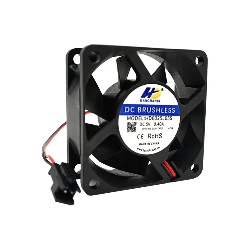 Hangdahui nhà sản xuất giá rẻ DC 5V 12V Quạt hướng trục 60x60x25 6025 Quạt làm mát 60 mét Fan 12V