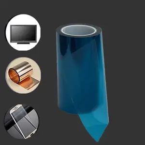 Blue Customizable Silicone Quality Control 50um Pet Film Plastic Rolls Pet Diffusion Film Plastic Film Packaging Materials
