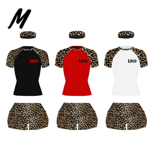 Completo Estivo da Donna 2 Pezzi Casual con Stampa Leopardata, Top a Maniche Corte e Pantaloncini Arricciati, Set Coordinato Streetwear Donna 2026 - Product Image 1