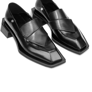 <span class=keywords><strong>Scarpe</strong></span> Casual Impermeabili in Microfibra Bicolore Nero e Bianco per Uomo e <span class=keywords><strong>Donna</strong></span>, con Tacco Spesso e Punta Quadrata, Slip-on per Tutte le Stagioni - Product Image 2