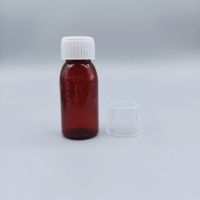 Bouteille en plastique PET vide de 60 ml, 100 ml, 120 ml, 150 ml, 200 ml, 250 ml, col de 28 mm, avec bouchon CRC gradué, pour liquide médical, sirop contre la toux