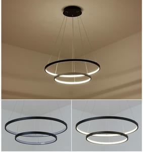 60 Вт 2 кольца D40 + 60 см потолочный светодиодный светильник подвесные светильники и освещение для дома - Product Image 5