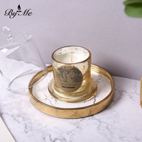 Ensemble cadeau de bougies parfumées à la cire de soja Novature Creative avec couvercle en verre, pots de bougies parfumées à base de plantes, article cadeau et décoratif