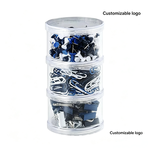 Set di 3 Tipi di Fermagli Metallici a Clip, Combinazione di Fermagli Blu per Biglietti, Porta Biglietti, Set di Cancelleria per Quaderni, Clip all'Ingrosso - Product Image 6