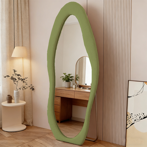 Specchio da Terra a Figura Intera con Arco in Flanella e Velluto all'Ingrosso dal Produttore, Specchio da Toeletta per Decorazione Casa e Bagno - Product Image 3
