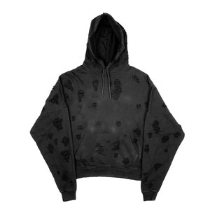 Sweats à capuche unis de haute qualité pour l'hiver, 100% coton, streetwear, respirant, design personnalisé, vente en gros - Product Image 1