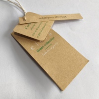 HT2571 Étiquettes de vêtement de marque de vêtements de luxe pliées de haute qualité Étiquettes pivotantes Étiquettes volantes avec logo personnalisé Pliable