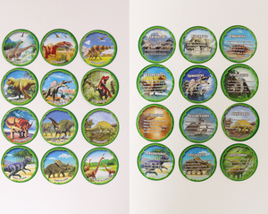 Mini modelo de pvc con tarjeta de nombre para niños, juguete educativo de aprendizaje de dinosaurio a juego - Product Image 3