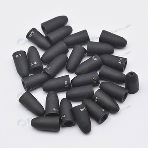 Chất lượng cao câu cá sinkers vonfram trọng lượng, vonfram sâu trọng lượng vonfram đạn trọng lượng Shinny đen và không có chip Đen - Product Image 5