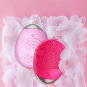 Mini Handheld Ultrasonic Multi-Functional Led Cleansing Brush Silicone Soft Brush Massage Facial Cleansing Brush - Product Image 3