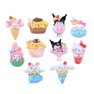 Moda brillante postre Animal lindo resina accesorios para DIY crema pegamento teléfono funda refrigerador pegatina horquilla Accesorios - Product Image 3