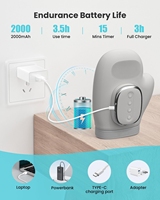 Masseur électrique pour les mains, compression d'air, vibration, chaleur, sans fil, machine de massage pour la paume et les doigts, soulagement de l'arthrite, de l'engourdissement et de la douleur des doigts