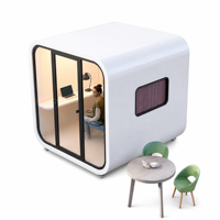 Maison préfabriquée en forme de L de luxe moderne, maison modulaire ADU, mini-maison portable, bureau de jardin, pod de vie durable