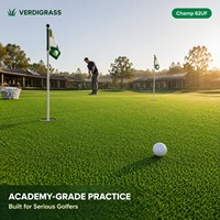 Gazon artificiel pour putting green, haute densité, véritable pelouse, ignifuge, imperméable, tapis de golf extérieur souple, durable et réaliste