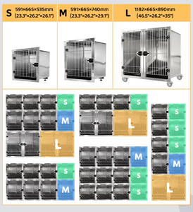 Özelleştirilebilir Modüler Sistem Hayvan Kafesi Geniş Üreme Kafesi Ağır Hizmet Tipi Paslanmaz Çelik Evcil Hayvan Muhafazası Lüks Köpek Kedi Evi - Product Image 4
