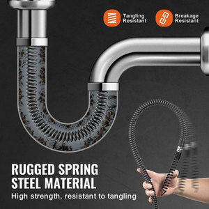 Pulitore flessibile a <span class=keywords><strong>molla</strong></span> <span class=keywords><strong>per</strong></span> drenaggio idraulico serpente <span class=keywords><strong>per</strong></span> <span class=keywords><strong>tubi</strong></span> intasati pulizia manuale impianto idraulico <span class=keywords><strong>molla</strong></span> serpentone - Product Image 5