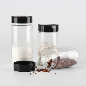 Bulk price wholesale Empty Plastic spice pepper shakers for Kitchen jars 8 oz 10 oz 12 oz 16 oz