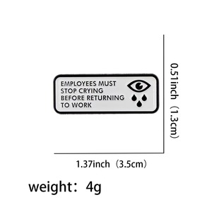 Spilla in smalto 3D di alta qualità con citazioni creative in inglese, distintivo classico per album, spilla <span class=keywords><strong>da</strong></span> <span class=keywords><strong>collezione</strong></span> per fan, gioiello, medaglia, accessorio regalo - Product Image 3