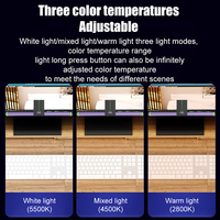 Barre lumineuse LED pour écran d'ordinateur, 55 cm, sans fil, avec télécommande et contrôle par application, en aluminium, moderne, pour bureau, USB, protection des yeux, lampe suspendue pour écran d'ordinateur
