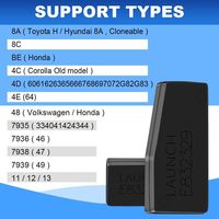 Programador de Llaves Launch X431 IMMO, Fabricante de Controles Remotos con 1 Super Chip y 4 Llaves Inteligentes