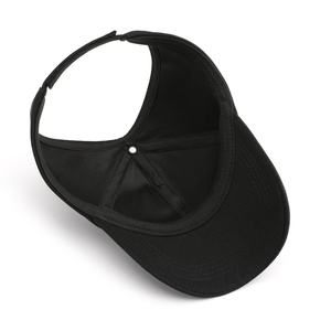 Gestructureerde Honkbal Geperforeerde Paardenstaart Gat Hoed Haak En Lus Bevestigingsmiddelen Sluiting Verstelbare Katoenen Baseballpet Voor Vrouwen - Product Image 5