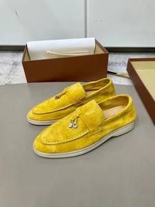 Nouvelles chaussures décontractées à enfiler d'été, semelle souple, avec empeigne en PU artificiel et surpiqûres, style européen-américain polyvalent - Product Image 6