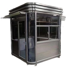 Cabine de sécurité en verre sur mesure, design moderne et plat, décoration d'entrée, structure en verre feuilleté - Product Image 5
