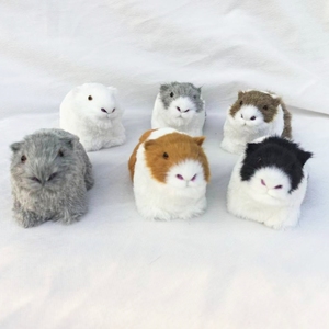Factory Price 13cm Hamster Figurines Realistic Plush Toys Lifelike Guinea Pig Soft Stuffed Animal Figurine Pet Models