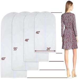 Vente en gros de <span class=keywords><strong>housse</strong></span> de vêtement transparente sac de costume haute capacité sacs de vêtements suspendus transparents - Product Image 4